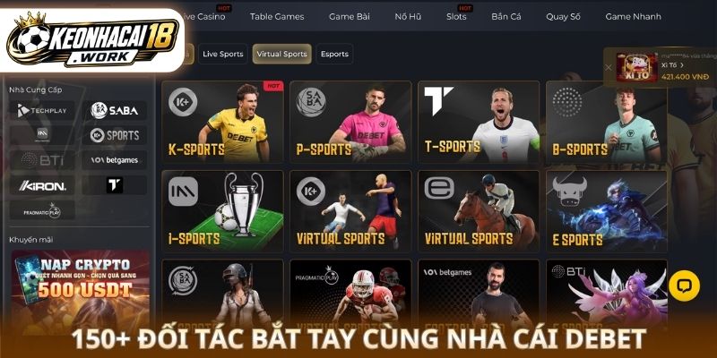 150+ đối tác bắt tay cùng nhà cái