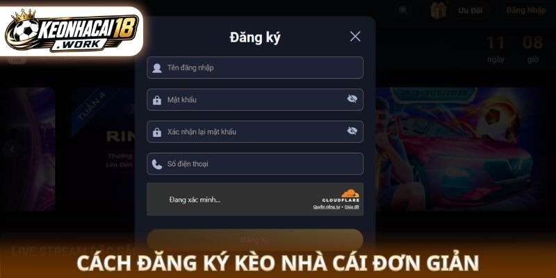 Cách Đăng Ký kèo nhà cái đơn giản