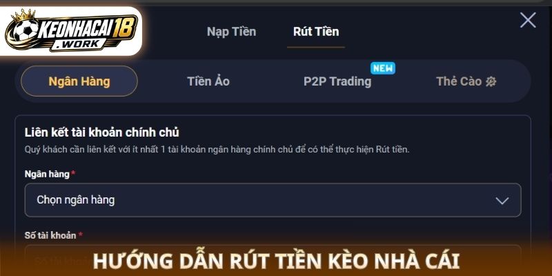 Hướng dẫn rút tiền kèo nhà cái
