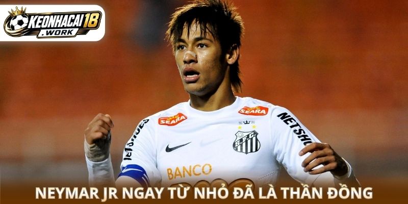 Neymar Jr ngay từ nhỏ đã là thần đồng