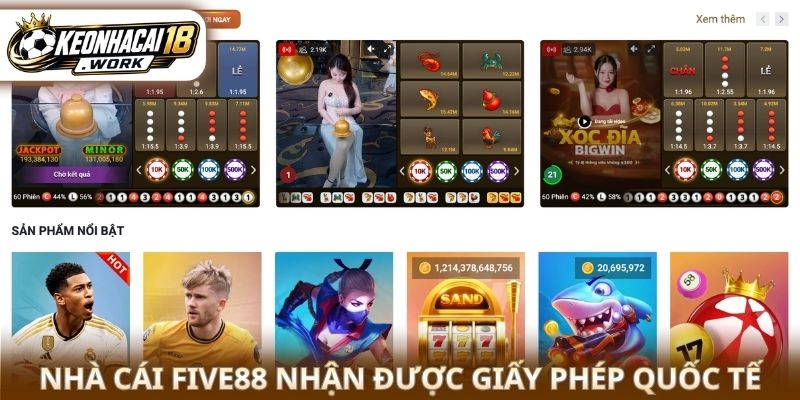 Nhà cái nhận được giấy phép quốc tế