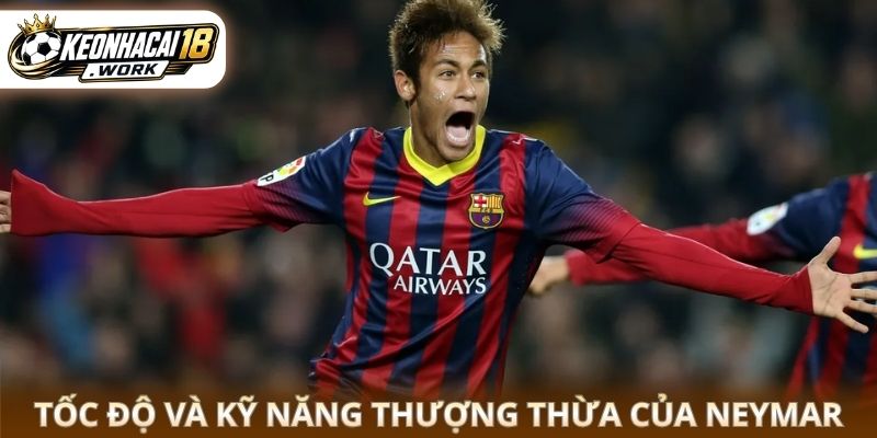 Tốc độ và kỹ năng thượng thừa của Neymar
